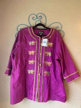 Bob Mackie Wearable Art Elephant Coat NWT